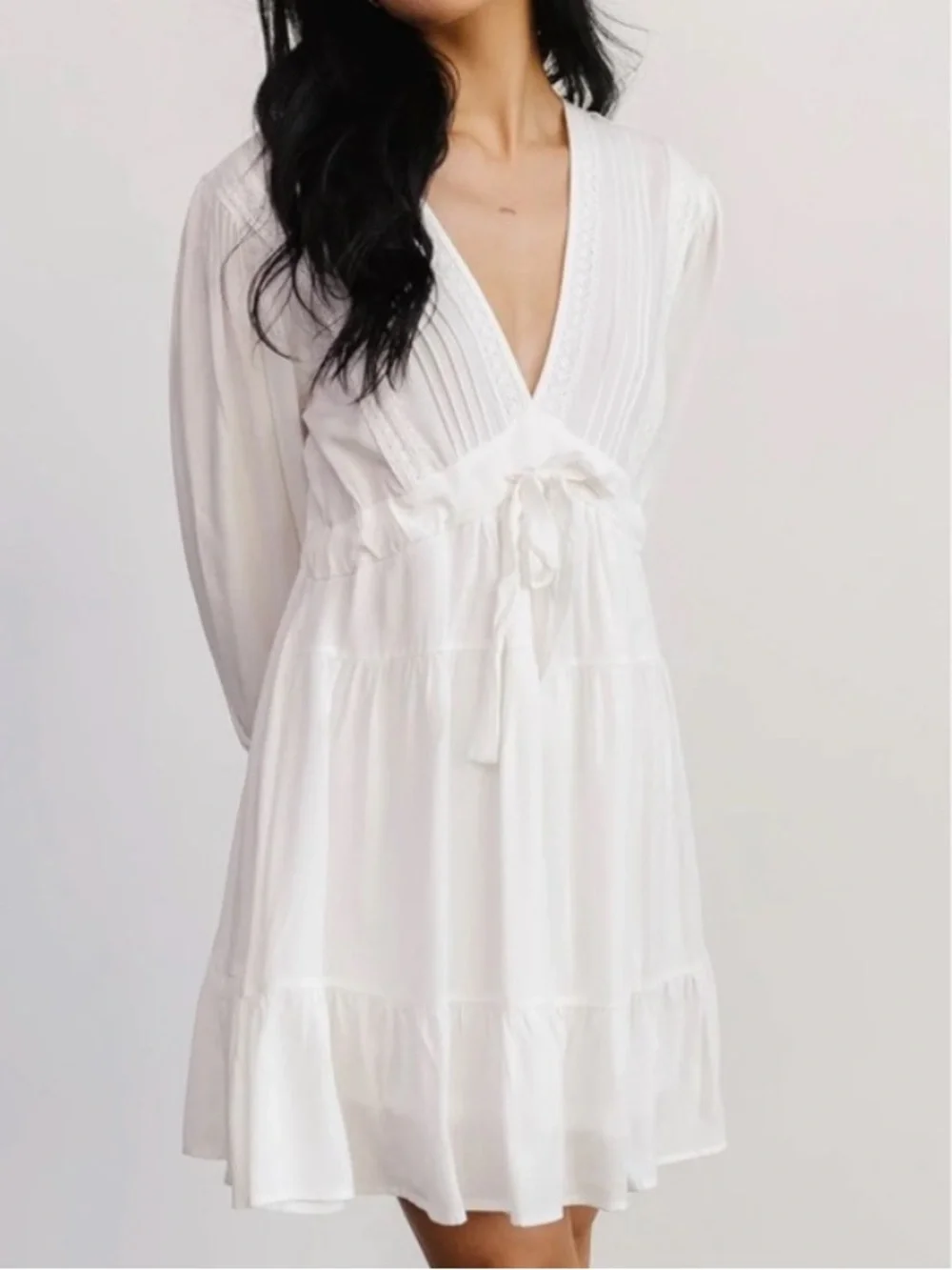 Baltic Born Amelia Boho Mini Dress – Off White – Size XL – Excellent Condition
